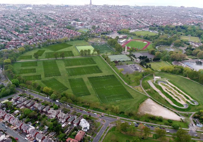 Stanley Park Pitches Aerial